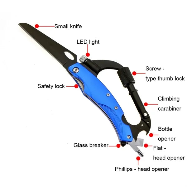 Multitool Carabiner Pocket Knife