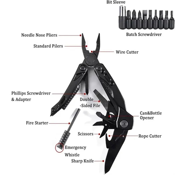 Outdoor Folding Multitool Plier Knife