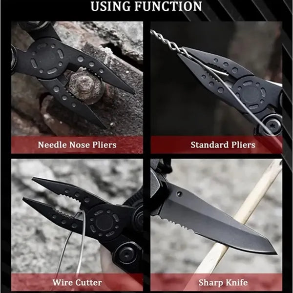 Outdoor Folding Multitool Plier Knife