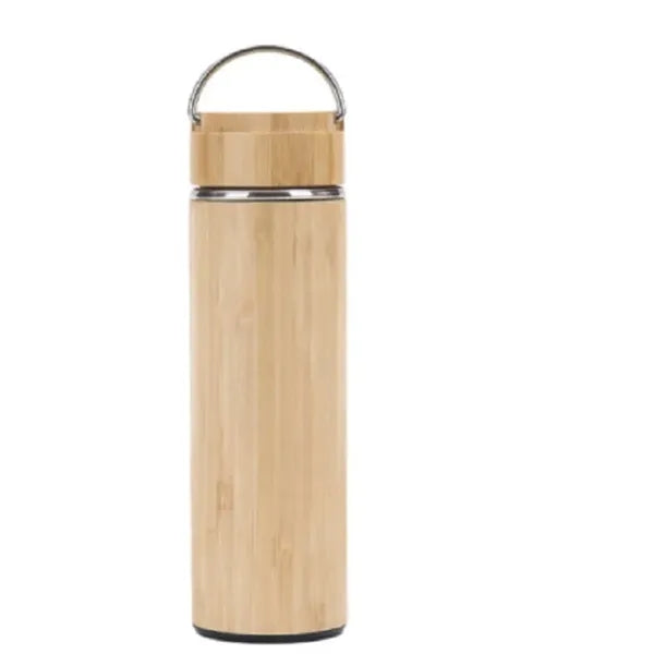 Bamboo Stainless Steel Vacuum Insulated Water Bottle