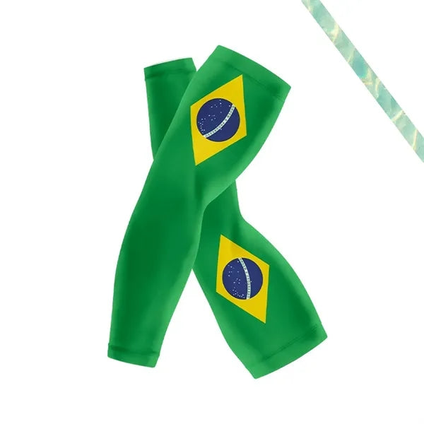 Seamless Polyester Cooling Compression National Flag Sleeves