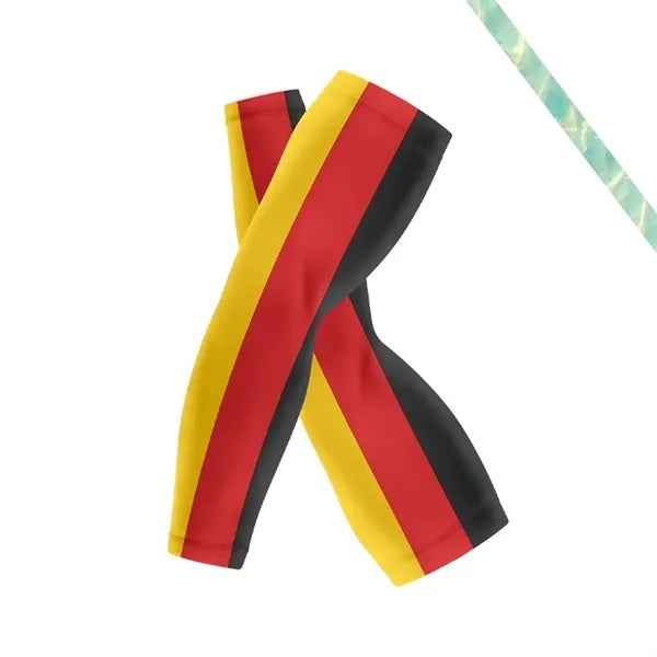 Seamless Polyester Cooling Compression National Flag Sleeves