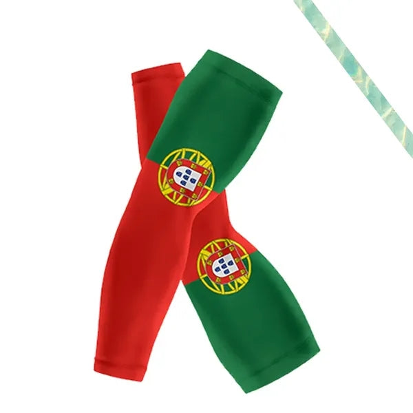Seamless Polyester Cooling Compression National Flag Sleeves