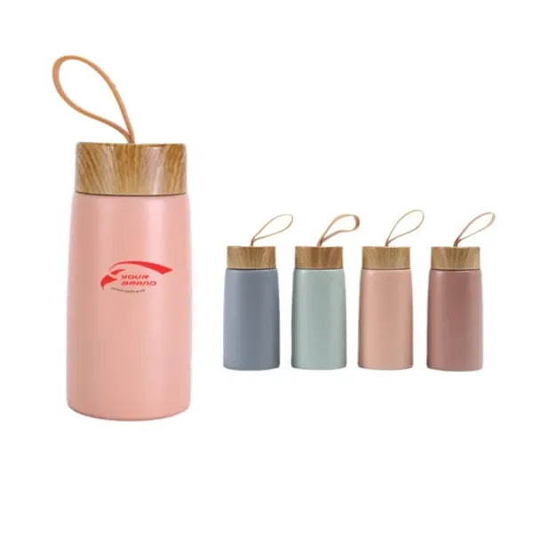 Stainless Steel Vacuum Insulated Bamboo Lid Water Bottle