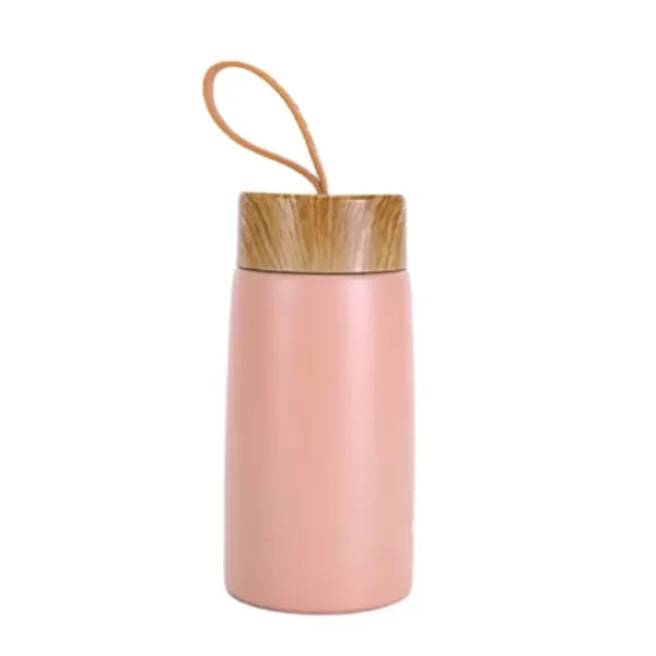 Stainless Steel Vacuum Insulated Bamboo Lid Water Bottle
