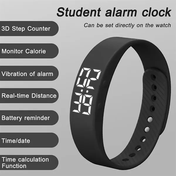 Sports Smart Silicone Watch Pedometer