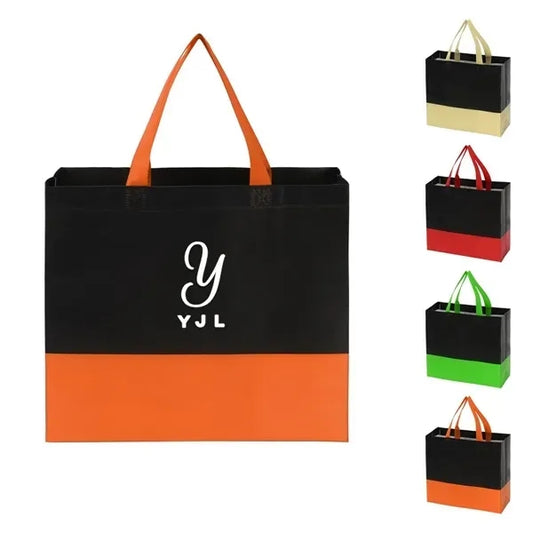 Two Tone Non-Woven Tote Shopping Bag