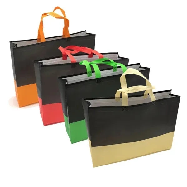Two Tone Non-Woven Tote Shopping Bag