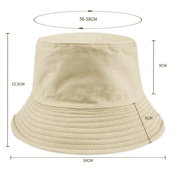 Reversible Bucket Hat for Women Men Foldable Fishing Cap