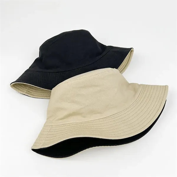 Reversible Bucket Hat for Women Men Foldable Fishing Cap