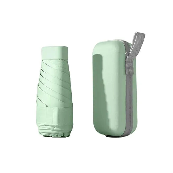 Mini Travel Umbrella Purse with Case Compact