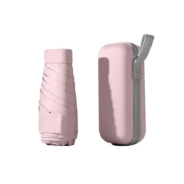 Mini Travel Umbrella Purse with Case Compact