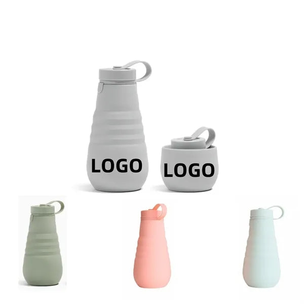 Silicone collapsible water bottle