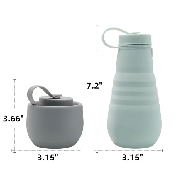Silicone collapsible water bottle