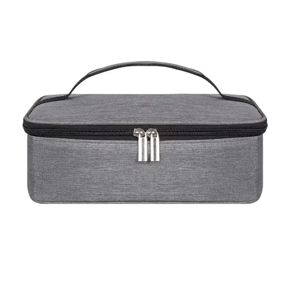 Insulated Oxford Cooler Bag with Leather Handle