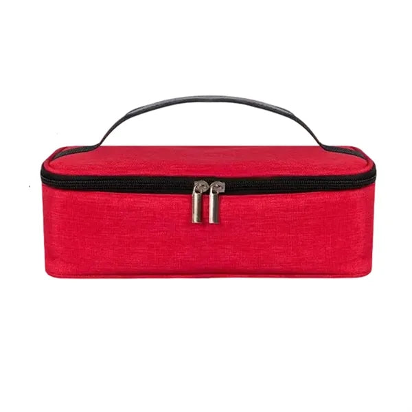 Insulated Oxford Cooler Bag with Leather Handle