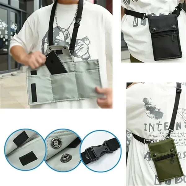 Nylon Crossbody Mobile Phone Pouch