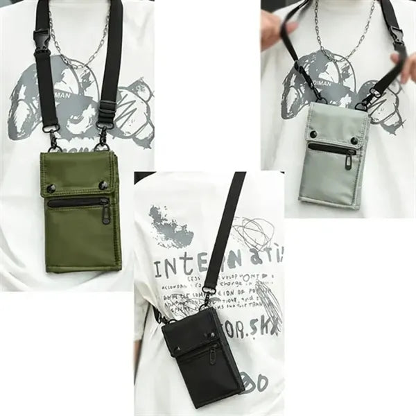 Nylon Crossbody Mobile Phone Pouch