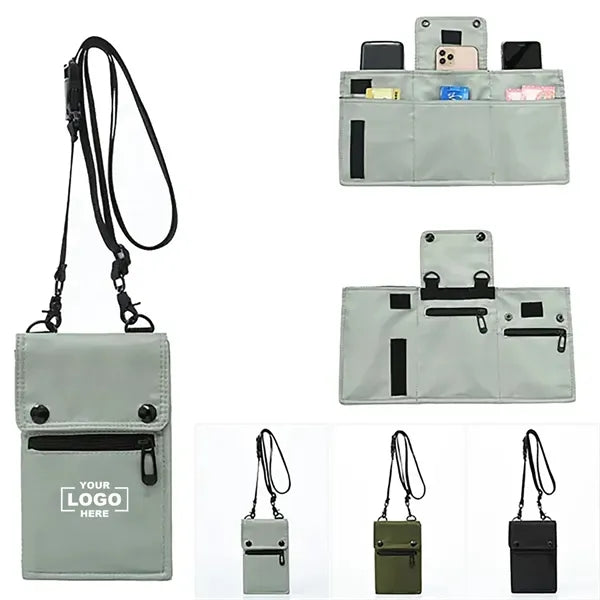 Nylon Crossbody Mobile Phone Pouch