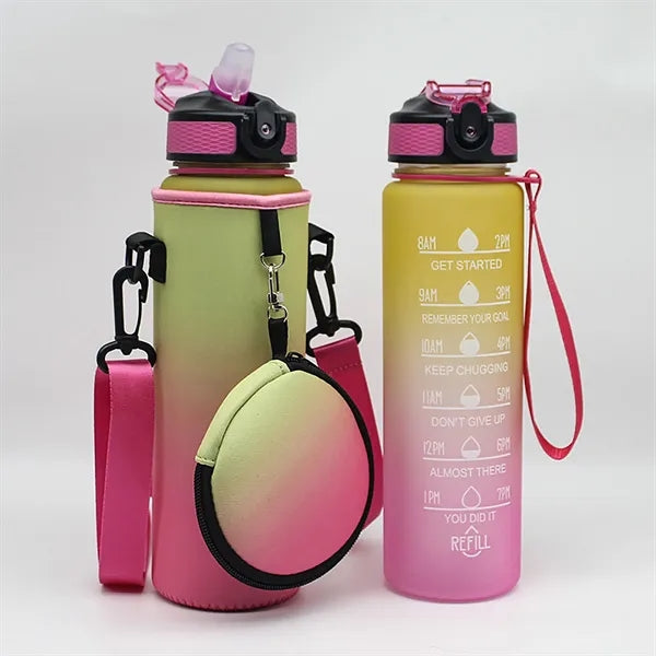 32 Oz Water Bottle Sleeve With Money Pocket