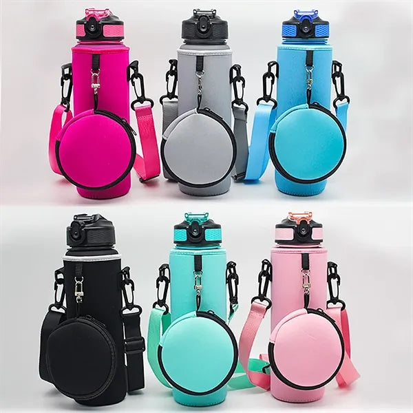 32 Oz Water Bottle Sleeve With Money Pocket