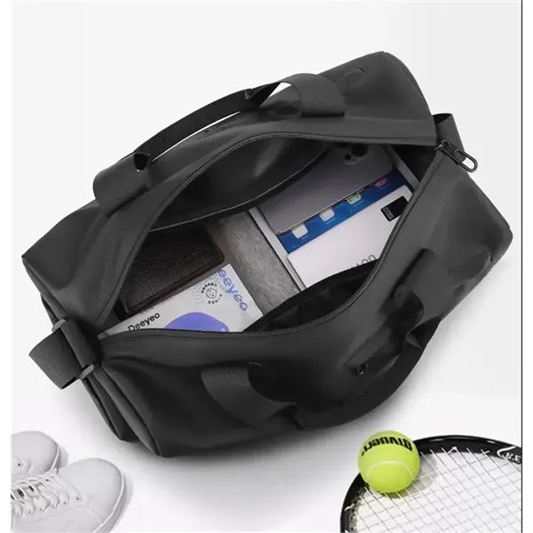 Foldable Travel Duffel Bag Tote with Shoe Compartment