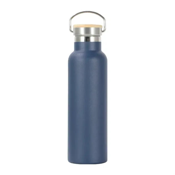 20oz Stainless Steel Insulated Water Bottle with Bamboo Lid