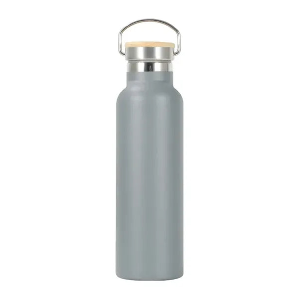 20oz Stainless Steel Insulated Water Bottle with Bamboo Lid