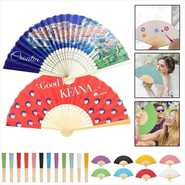 Summer Folding Bamboo Fans For Party/Travel