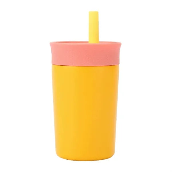 Kids Insulation Stainless Steel Tumbler with Flexible Straw