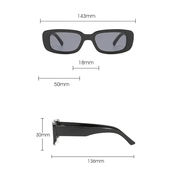 Vintage Rectangle Sunglasses