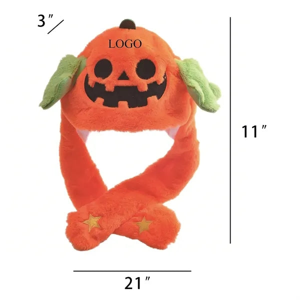 Plush Animal Hat Ear Moving