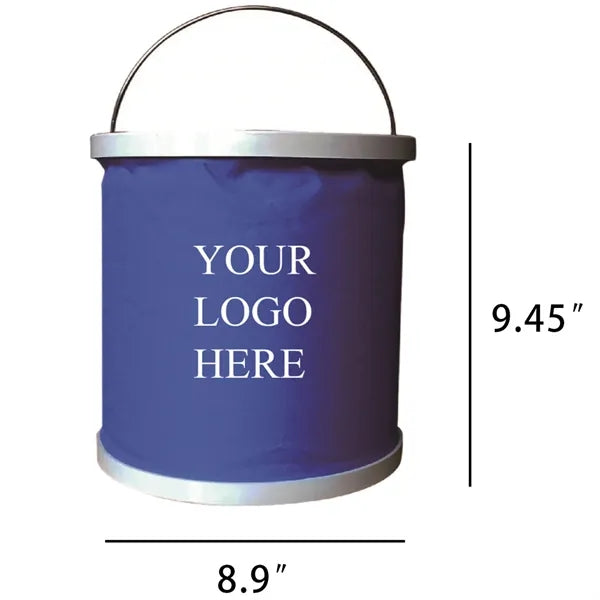 Folding Bucket with Stainless Steel Grip 9L