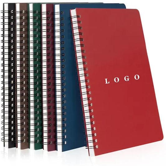 Compact A5 Spiral Notebooks with Lined Pages