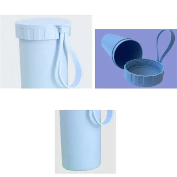 13 oz Wheat Straw Mugs with Handles and Lids