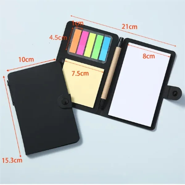 Button-type Kraft Paper Notepad with Pen