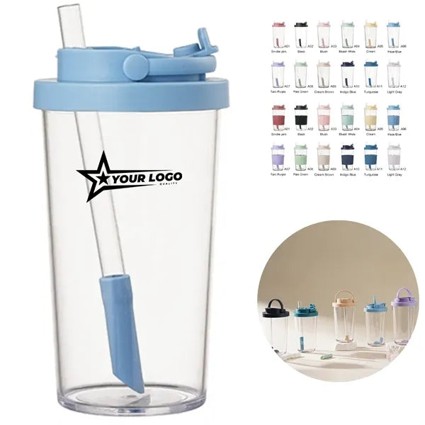 24 Oz. Straw Cup With Large Hole For Pearl Milk Tea