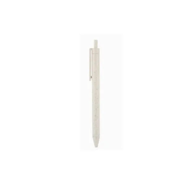 Wheat straw click ballpoint pen