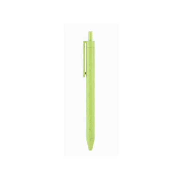 Wheat straw click ballpoint pen
