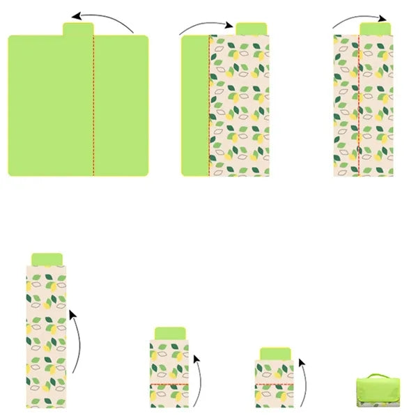 Outdoor PVC Picnic Mat Camping Waterproof Cloth Folding