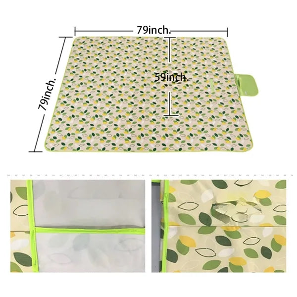 Outdoor PVC Picnic Mat Camping Waterproof Cloth Folding