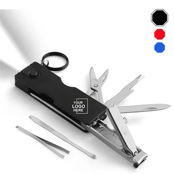 8 in 1 Keychain Nail Clipper Multitool