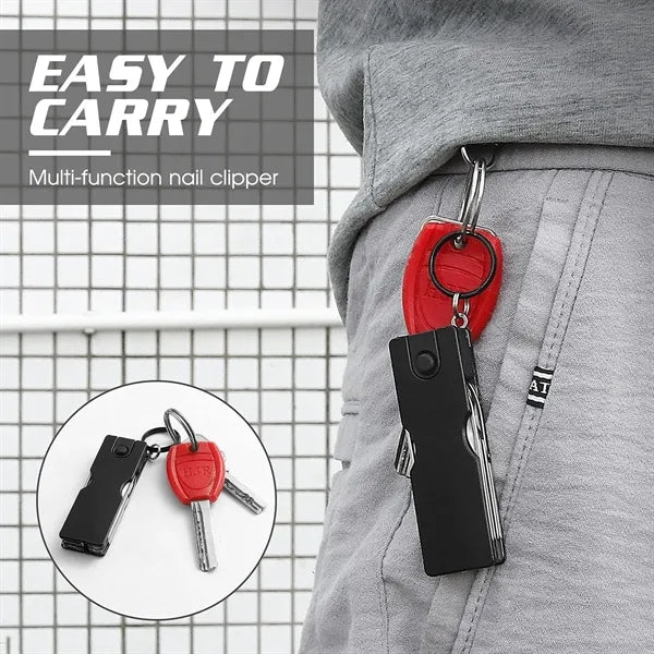 8 in 1 Keychain Nail Clipper Multitool