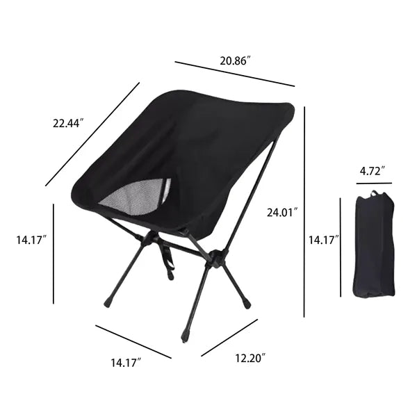 Portable Folding Camping Chair With Lightweight Frame