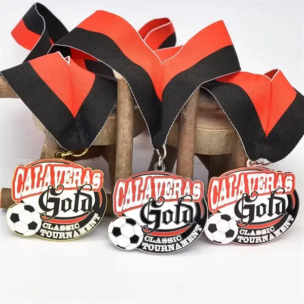 Gold Plated 3D Award Medals