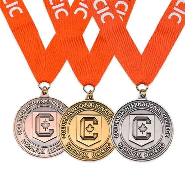 Gold Plated 3D Award Medals