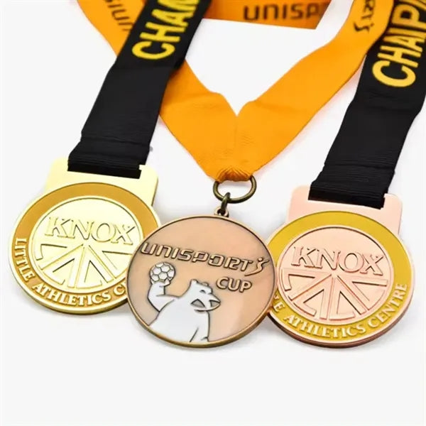 Gold Plated 3D Award Medals