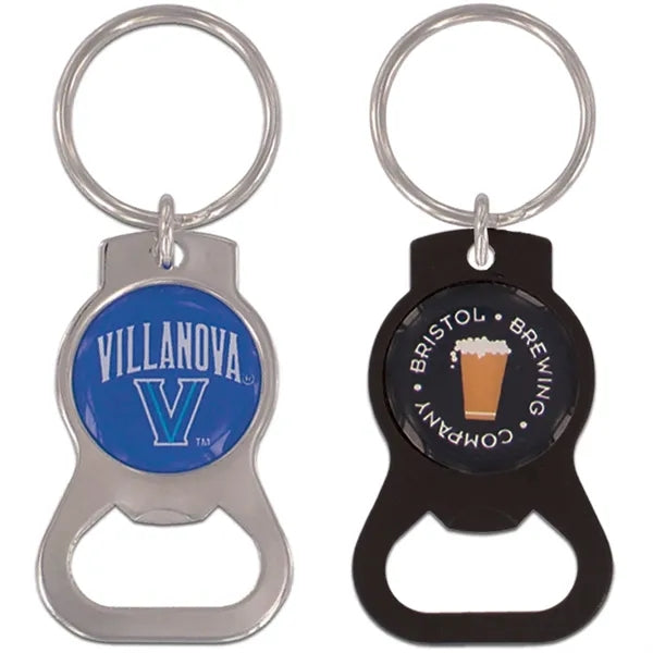 Metal Round Bottle Opener Keychain