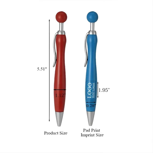 Spherical Pad Print Logo Ballpoint Pen
