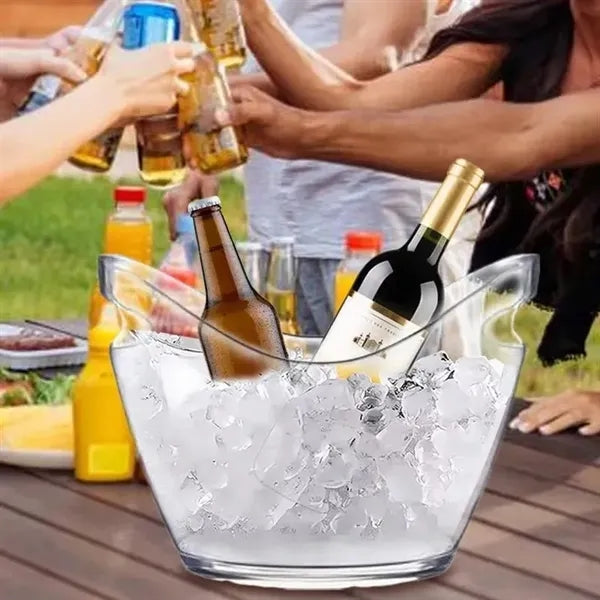 4L Clear Beverage Tub Wine Champagn Beer Bottles Ice Bucket